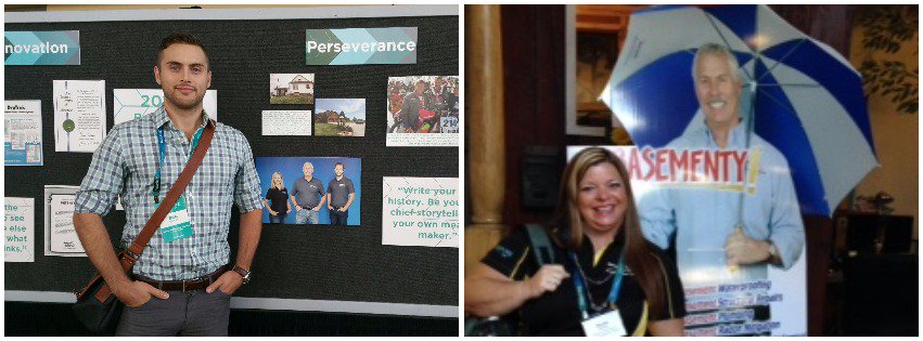 TeamBasementy's tweet photo. Ben & Nicole viewing marketing materials. Basement Systems Inspire Convention, Seymour Connecticut.
#GetInspired2016 https://t.co/2gbE2SUTNO
