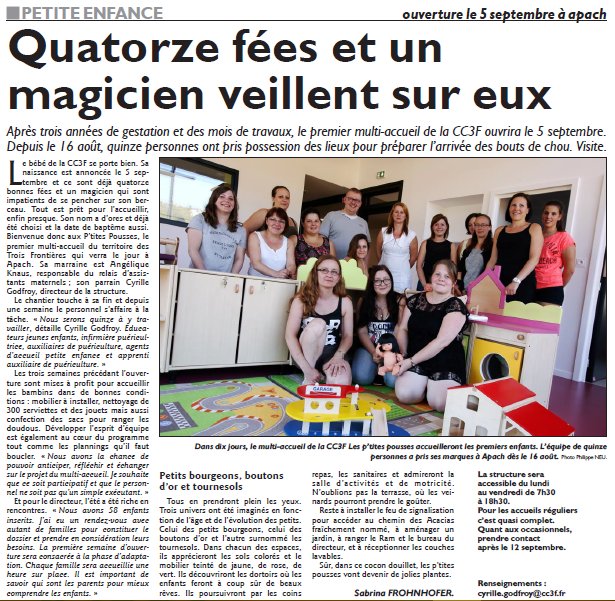 CyrilleGodfroy's tweet photo. Les P’tites Pousses attend ses premiers occupants https://t.co/4vtsYo8XDH via @RLMoselleNord #cc3f #3frontieres https://t.co/8ZALvxiu4s