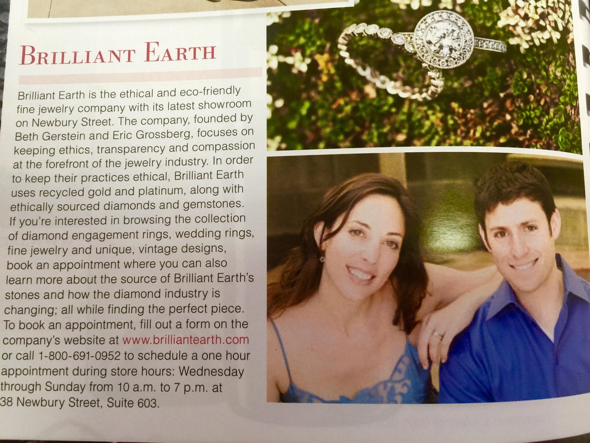 BstnPRGuy's tweet image. Thnks @BostonSceneMag 4 @BrilliantEarth article now open on Newbury, global leader in ethically sourced fine jewelry