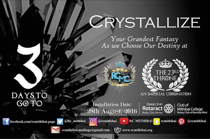 Rc_Mithibai's tweet photo. #Crystallize your Grandest Fantasy As we Choose Our Destiny at #The23rdThrone. Do come on 28th August. https://t.co/atxGfEK6ug
