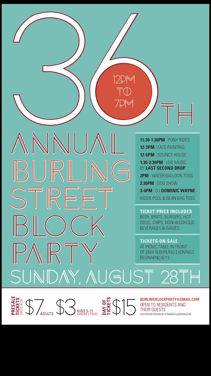 LastSecondDrop's tweet image. Come to the Burling Block Party on Sunday for some fun in the sun! We play an hour set at 130 PM...details attached