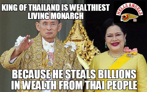 Hells81Angels81's tweet photo. @McKe3z #thailand #HellsAngels #hells #angels #Vajiralongkorn #Bhumibol #Adulyadej #bild #maha #humiliation #lese112 https://t.co/OTfLn0n68p