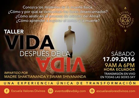 evdsky's tweet photo. ¿Cómo aprender a superar el temor a la muerte? #Taller #vidadespuésdelavida https://t.co/ha0uU69shV