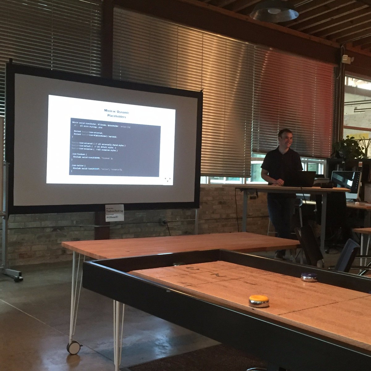 ATXSass's tweet photo. Mixins w/ dynamic placeholders #ftw with @AdamGieseDev https://t.co/dXObJGouXX