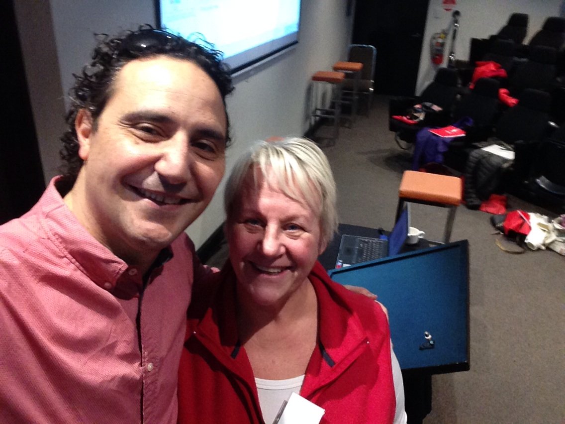 carr_nicky's tweet photo. Finally got the selfie with @jarvanitakis RMIT professional learning day https://t.co/ggJHYFldC6