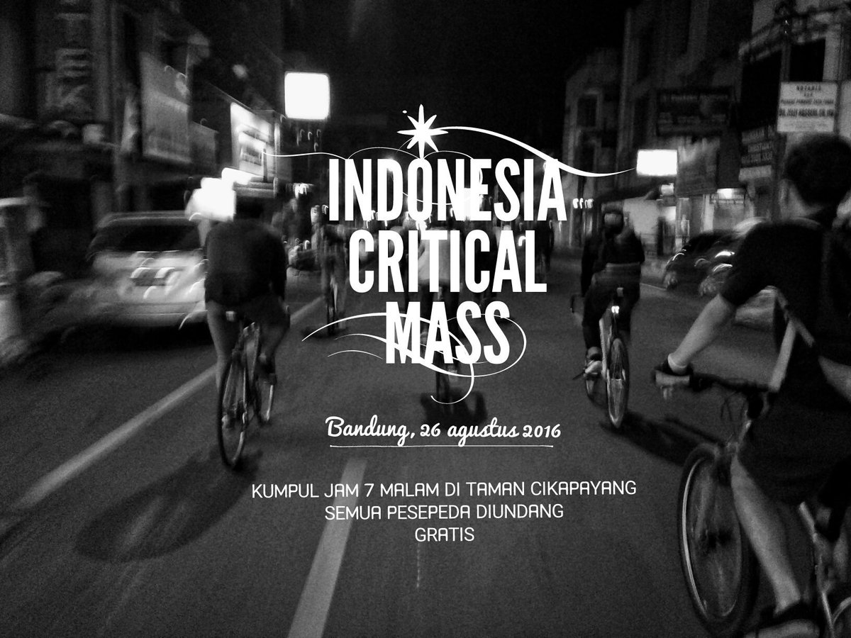 Jangan lupa hari ini #CriticalMass bulan Agustus sob ! #ICM0816 #wearethetraffic
