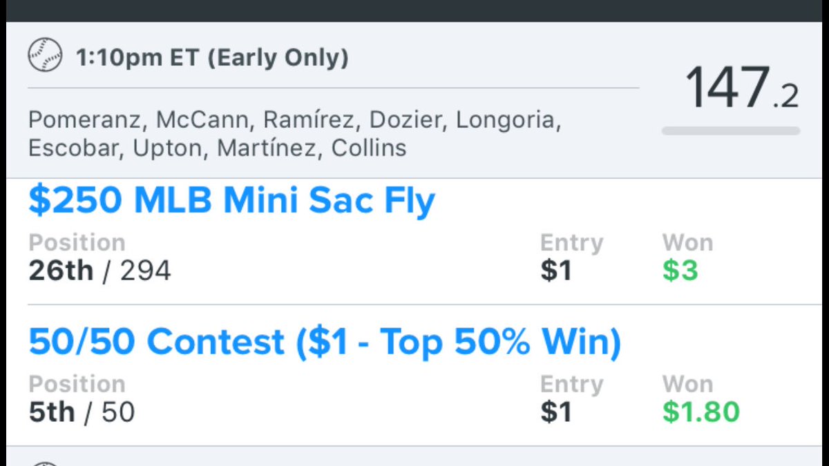 DFS2Deep's tweet image. Our Early only Line today! #DFS