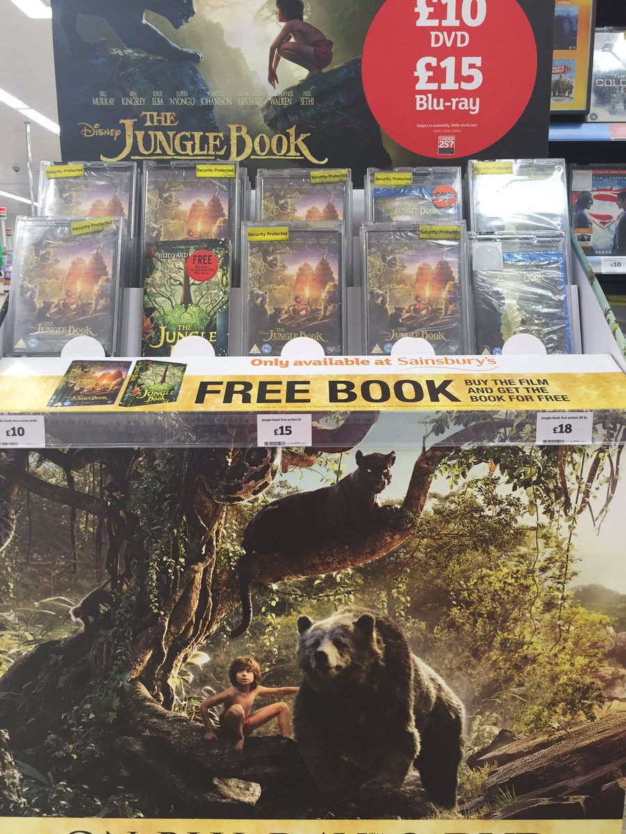 SainsburysSale's tweet photo. Good read? Buy the  jungle book film &amp; get the book free @salemummynet @SaletownToday  #N07js @TraffLibraries https://t.co/bevwHZQjSc