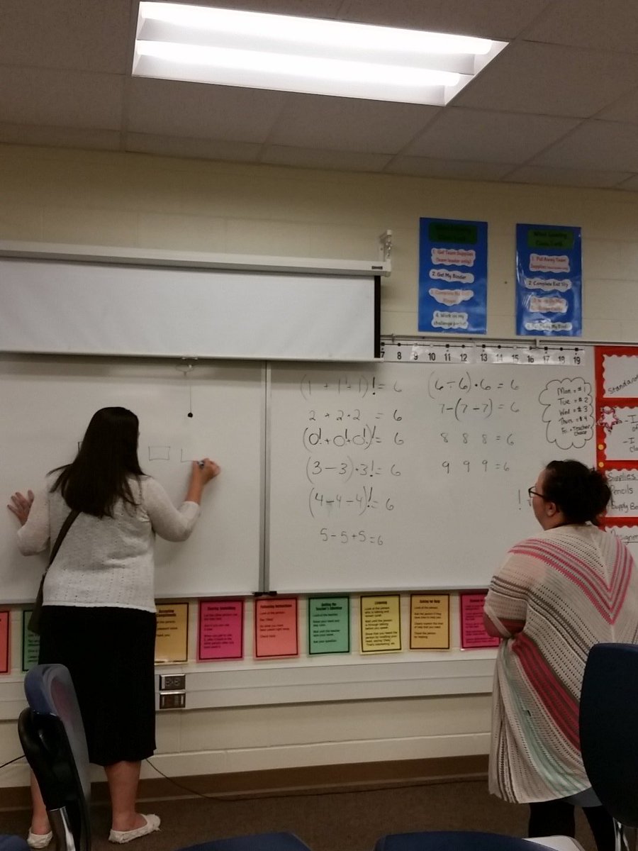 chad_ackerson's tweet photo. Our Math Nerds solving challenge problems for fun after school. #wmscougars @msmath_petersen @stephg1945 https://t.co/n9vP3S7iBs