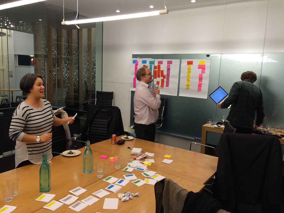bradharps's tweet photo. @laurensonca's very own Avril Hillind &amp; Jeremy Crompton! Presenting @xero's #xeroworkshop #agile #userexperience https://t.co/GzCm6C00Yn