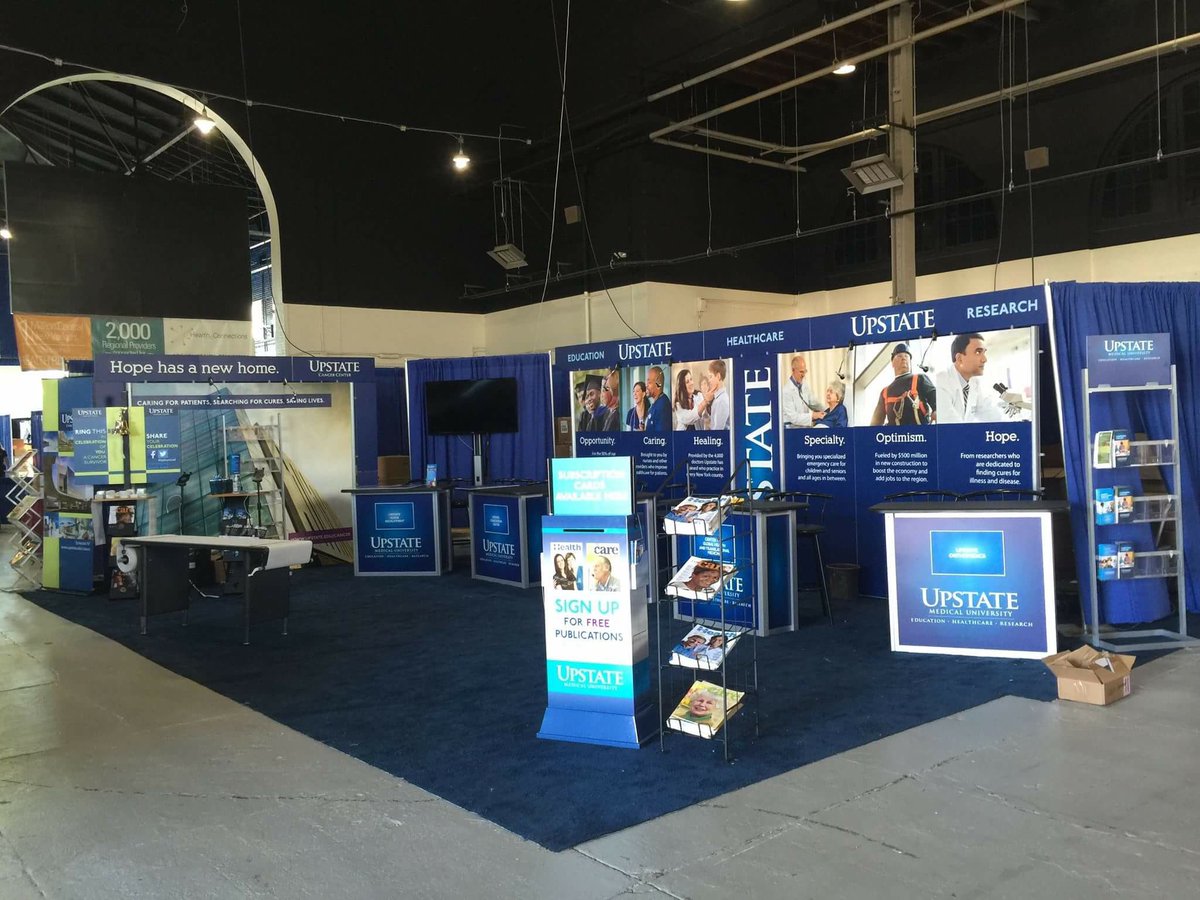 upstate_nursing's tweet photo. The booth @NYSFair didn't stay #empty for long we have had a steady stream of #fairgoers stopping by to say #hello! https://t.co/LEB8rdkZmF