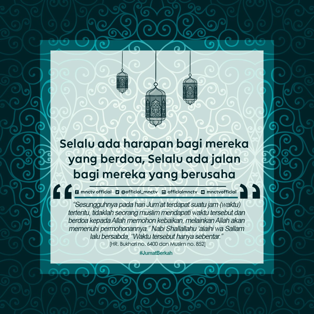 Selalu Ada Harapan Amp Amp Jalan Bagi Mereka Yg Selalu Berdoa Amp Amp Berusaha Yuk Berdoa Di Jumat Yg Berkah Ini Jumatberkah Mnctv Scoopnest