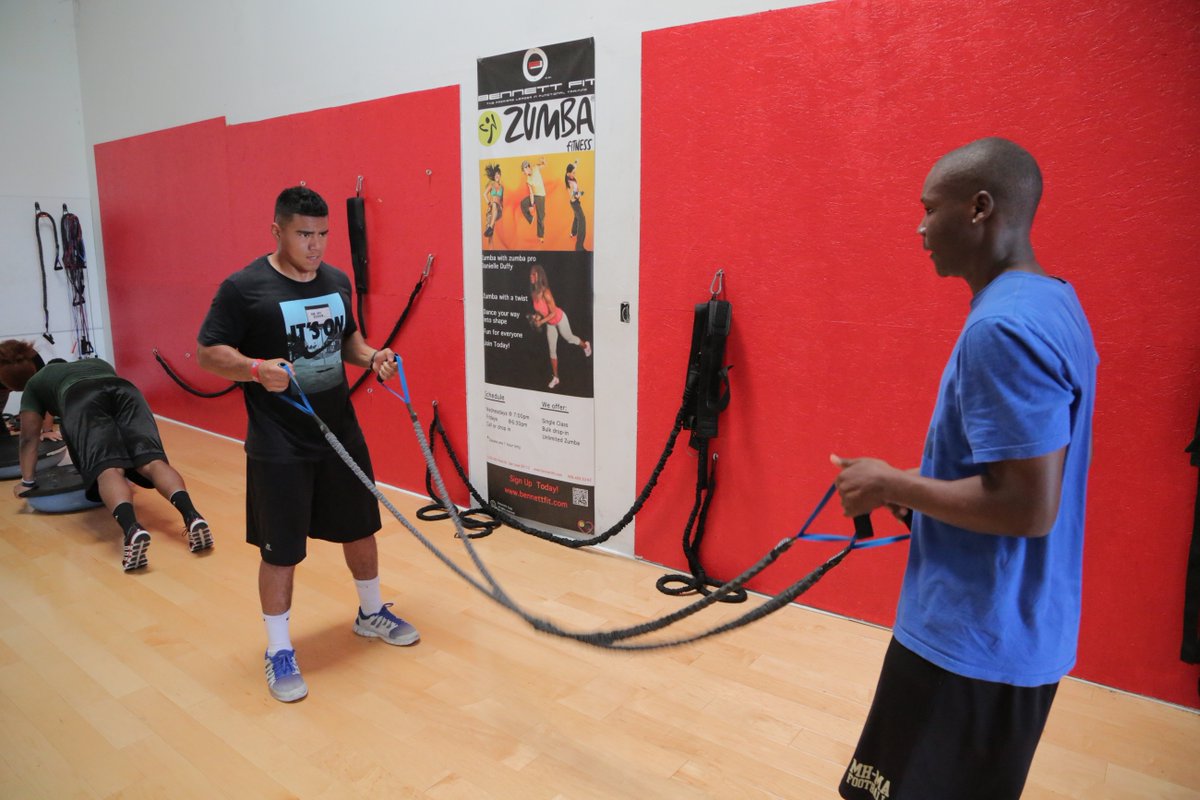 BennettFitSJ's tweet photo. Don't let anything hold you back... even resistance bands!! #BennettFitBoys #ResistanceIsKey https://t.co/ouXhvsn6BK
