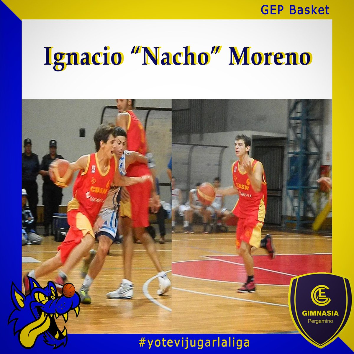 gepbasket's tweet photo. Ignacio Moreno ex base de Belgrano de San Nicolás e integrante de la selección de esa ciudad ya es jugador del Lobo https://t.co/QoDu7A3Iyi