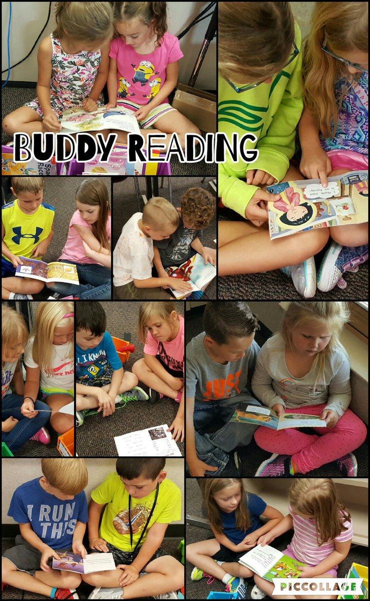 MrsTebbe's tweet photo. We had fun learning to sit EEKK (elbow to elbow and knee to knee) while buddy reading today! https://t.co/6JFQEw7uDf