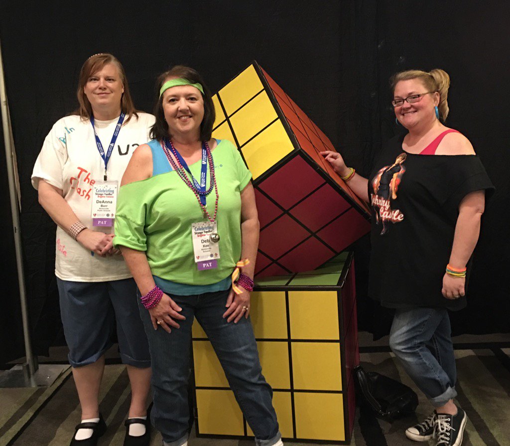 deb_kee's tweet photo. Celebrating the 80's at the Arkansas Home Visiting Conference! #AHVN2016 https://t.co/5Tmx7zxgSD