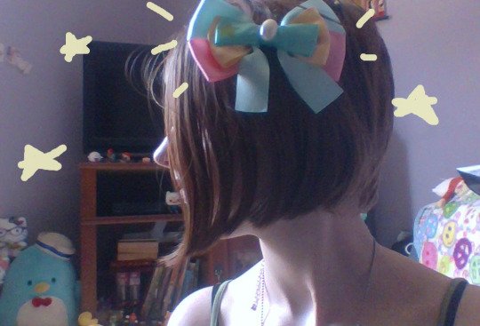 I got this Pearl hair bow #StevenUniverse
