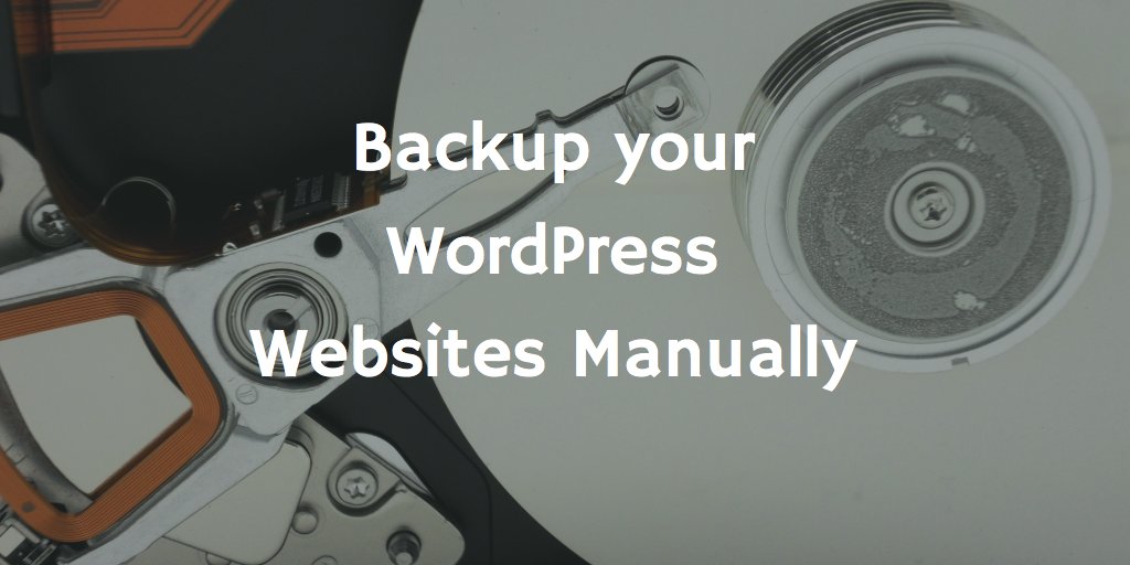 wpcouponsio's tweet photo. Backup WordPress websites manually https://t.co/LfCJvH1jJC #WordPress #WPUsers https://t.co/wRfSHDK4Rl