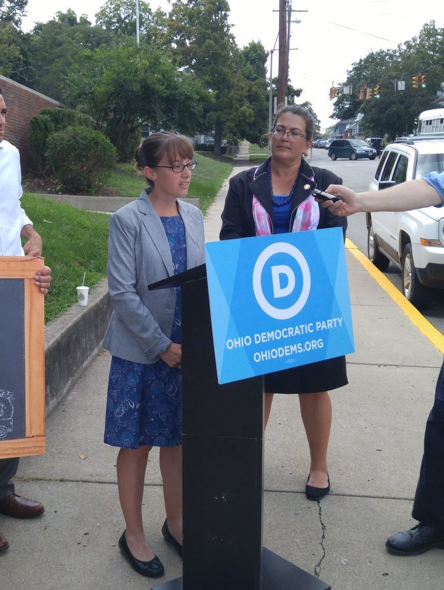 OHDems's tweet photo. .@SarahGraceForOH is a mom of four kids in public schools. She will fight for great schools for Ohio kids! #OHLEG https://t.co/qhaiHskvOc