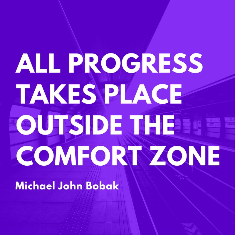 This school year, let's all step outside our comfort zones and find the success that awaits!