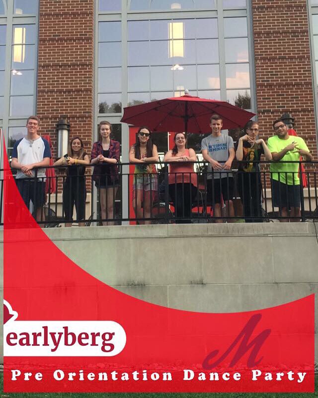 DigitalPreO's tweet photo. We made a snapchat filter! Our dance party is tonight 8-10pm on the brown lawn! #earlyberg https://t.co/tldRhifzYX