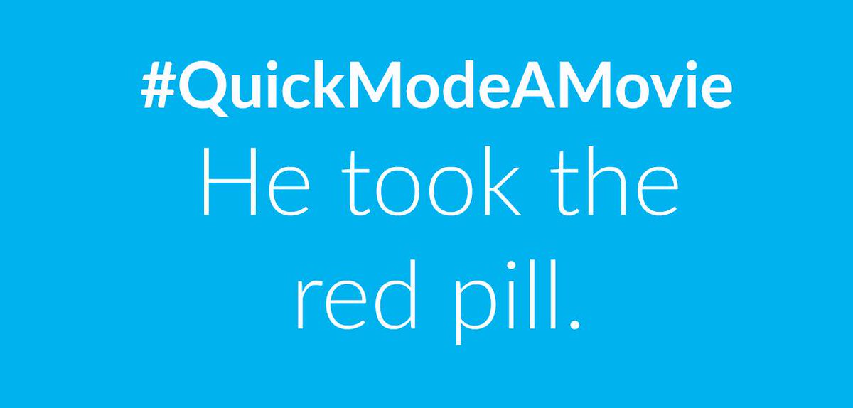 TiVo's tweet image. We used #QuickMode on this epic film. Can you guess it? #QuickModeAMovie