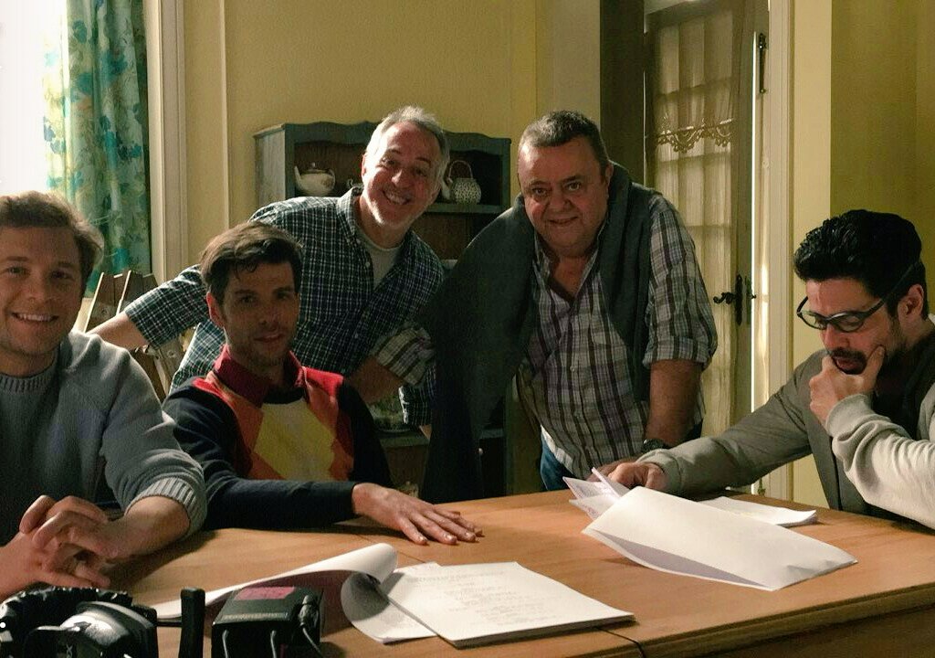 Una genia #Con_Oppizzi con mis compañeros pasando letra 📃📰 #JuanDo #Rafa #Gabriel <a href="/nico_riera/">Nicolas Riera</a> <a href="/castrolucianoOk/">Luciano Castro</a>