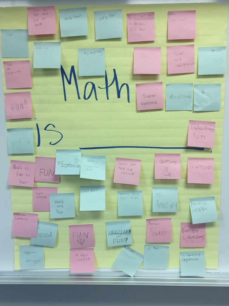 TorresTeaches's tweet photo. What is math to you?? Great first week conversations! https://t.co/cvVis1Ouu6