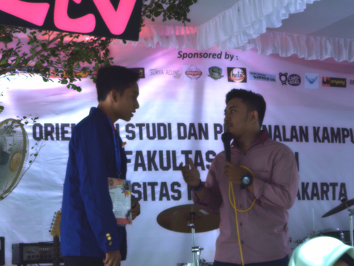 Selamat kepada maba kece satu ini, berhasil mendapatkan free akun Rp.100rb . mau beli saham apa mas? #ospekUNY2016