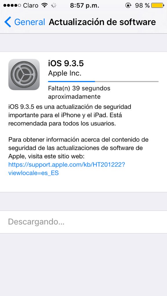 heydave__'s tweet image. Nueva actualización disponible. #iOS935