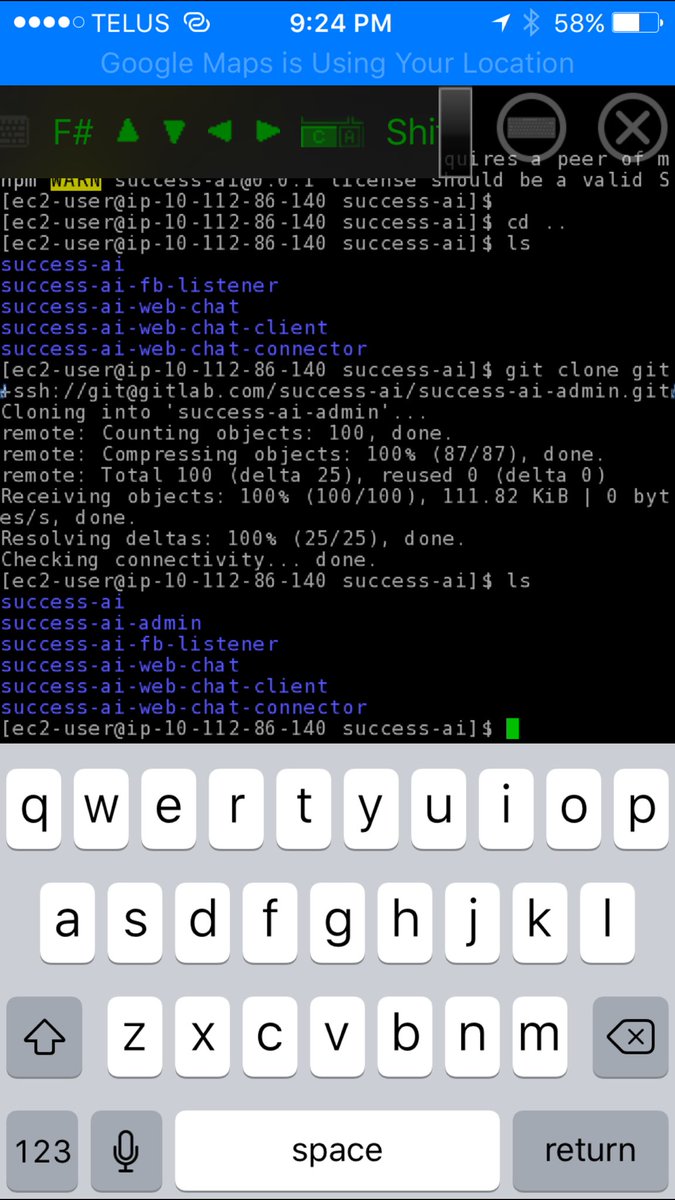onlyCTO's tweet image. ssh-ing on phone on a road trip to deploy staging. Could use CD pipeline but Let&apos;s #doThingsThatDontScale #successai