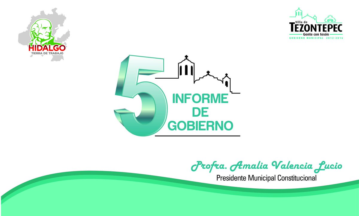#5toInforme 26/08/16 12:00hrs. Auditorio Municipal <a href="/vtezontepechgo/">Villa de Tezontepec</a> <a href="/UDR_Tizayuca/">UDR Tizayuca</a> <a href="/gobiernohidalgo/">Gobierno Hidalgo</a> @SOPOTHIDALGO_