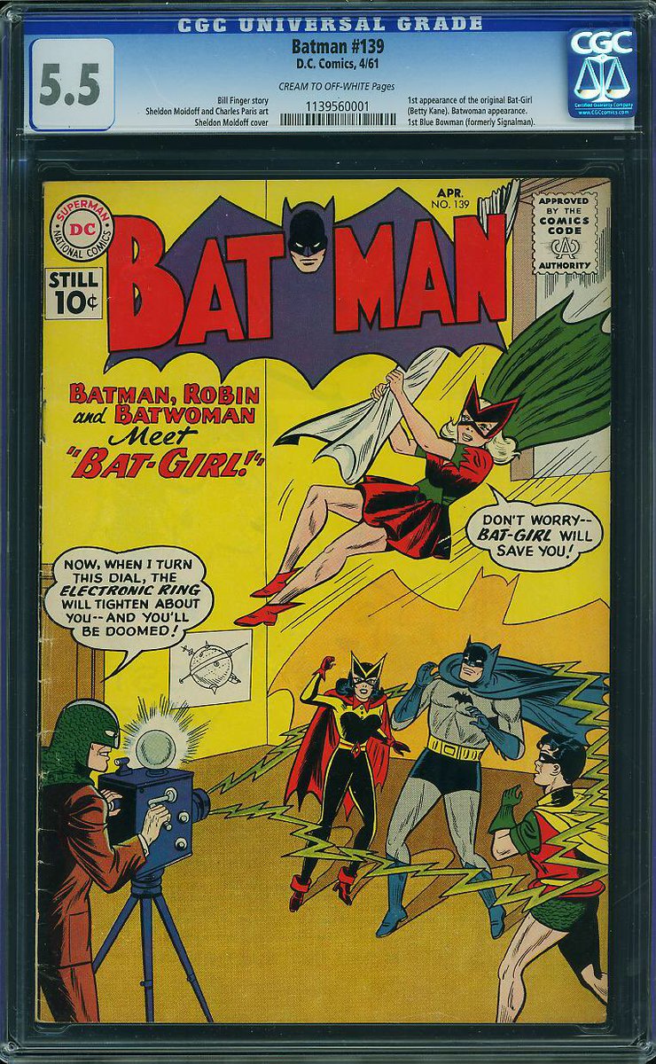 ChrisCampbell8's tweet photo. 1st original Bat-Girl. Gonna jump on this mid-grade copy before it continues its climb. #ComicLinkPreview @TomKingTK https://t.co/kJfx60eumo