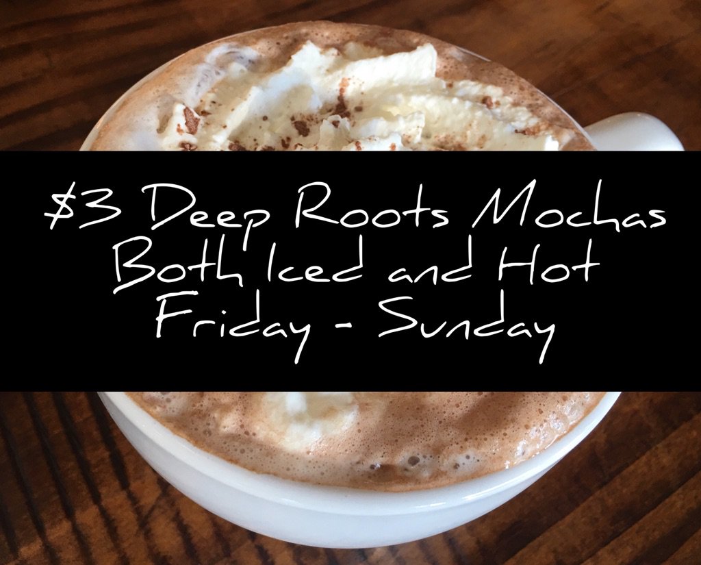 FelidaCoffee's tweet photo. All Weekend Long -- as a "Thank You" to our customers Deep Roots Mochas - both Iced and Hot will be $3.00! #VanWa https://t.co/SkiM9cClQC