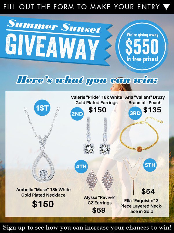 ShoppingParrot's tweet photo. Cate and Chloe Jewelry Giveaway #freejewelry #contests #giveaways #necklace https://t.co/uZSXr03Lt0 https://t.co/qAUq3Axyi8