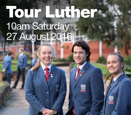 We look forward to welcoming you tomorrow for Tour Luther, beginning at 10am in the Chapel.