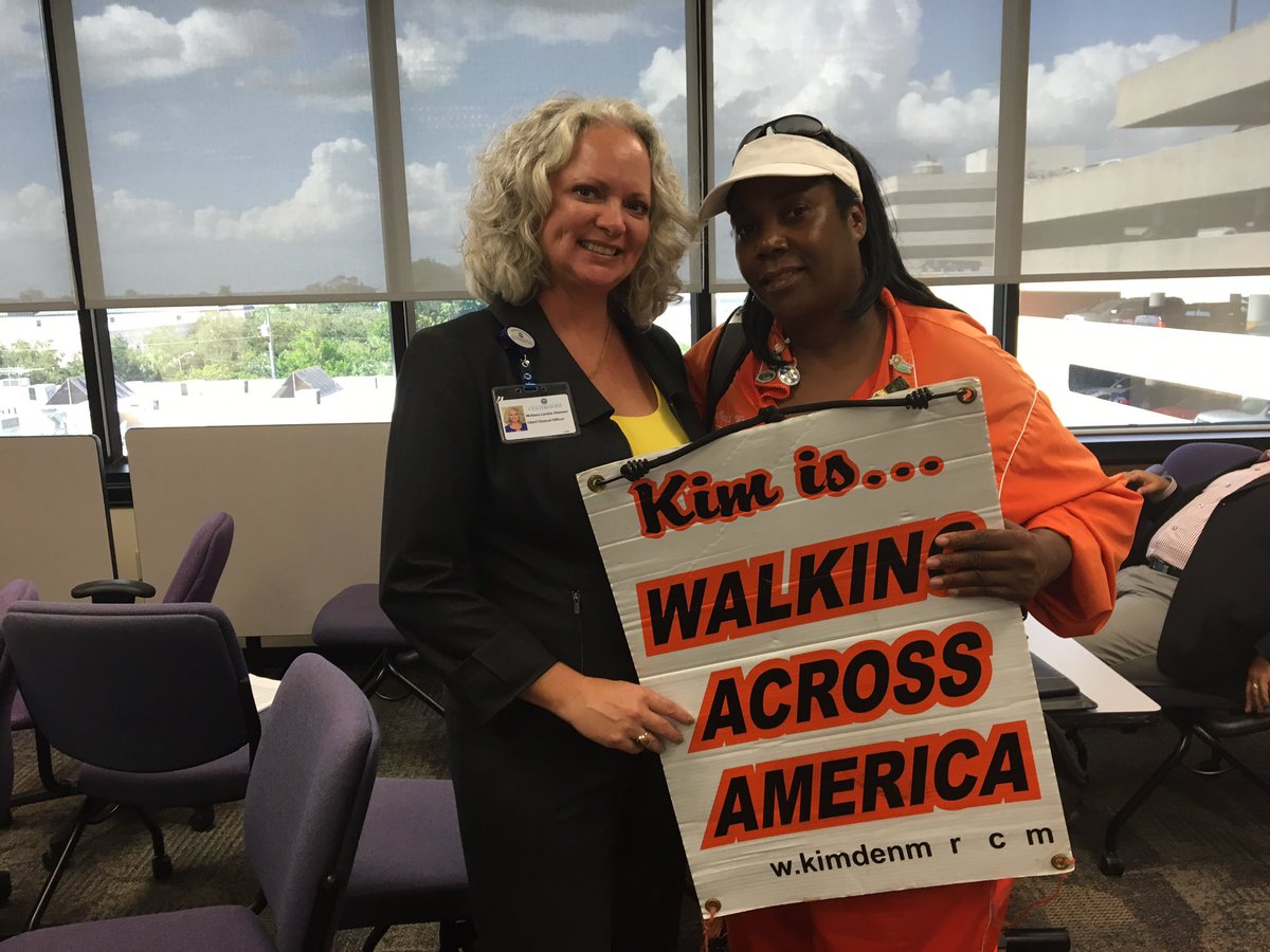 mlarkinskinner's tweet photo. Lucky to have met an awesome person today in her 16th state, keep on keepin' on for our homeless vets @KimDenmark https://t.co/qOqzEOjeP0