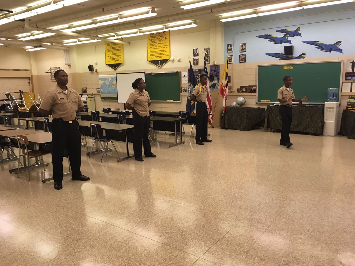 A few of our staff members teaching our first year cadets the basics.