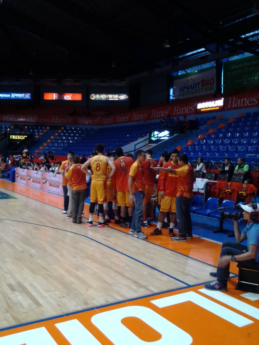 theo78's tweet photo. Will the Stags continue their giant-killing ways? :) #SSCRvsMIT #NCAASeason92 https://t.co/W4RVIejWAV