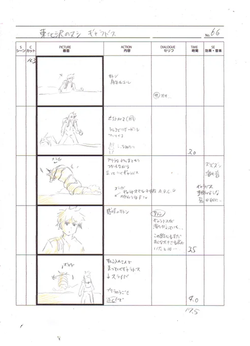 初めてポケモンgoのトレーラーを見たときは「半端ないな」と思ったけど、まだまだそのレベルには到達しないらしい。以下、「東北沢のヌシ ギャラドス」絵コンテ一部、個人。 