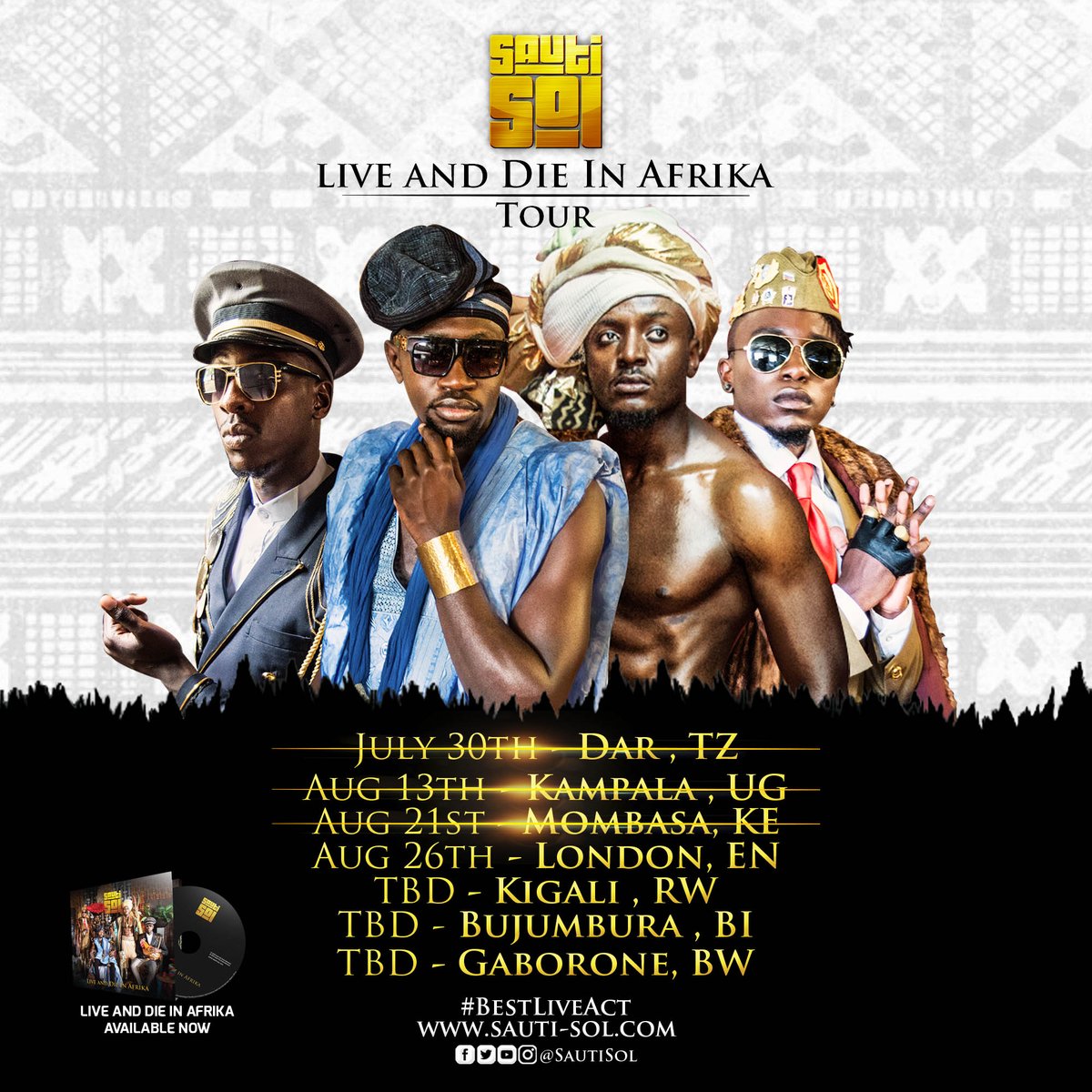 sautisol's tweet photo. Go grab your tix at Oasis, Barking! We're ready to rep African music in a big way tonight! #LiveandDieinAfrikaTour https://t.co/vF5Mymoaqz