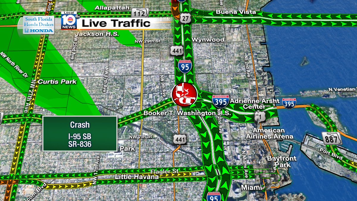 Crash on I-95 SB before Dolphin Expwy #traffic #miami https://t.co/pXhz3QnB5x