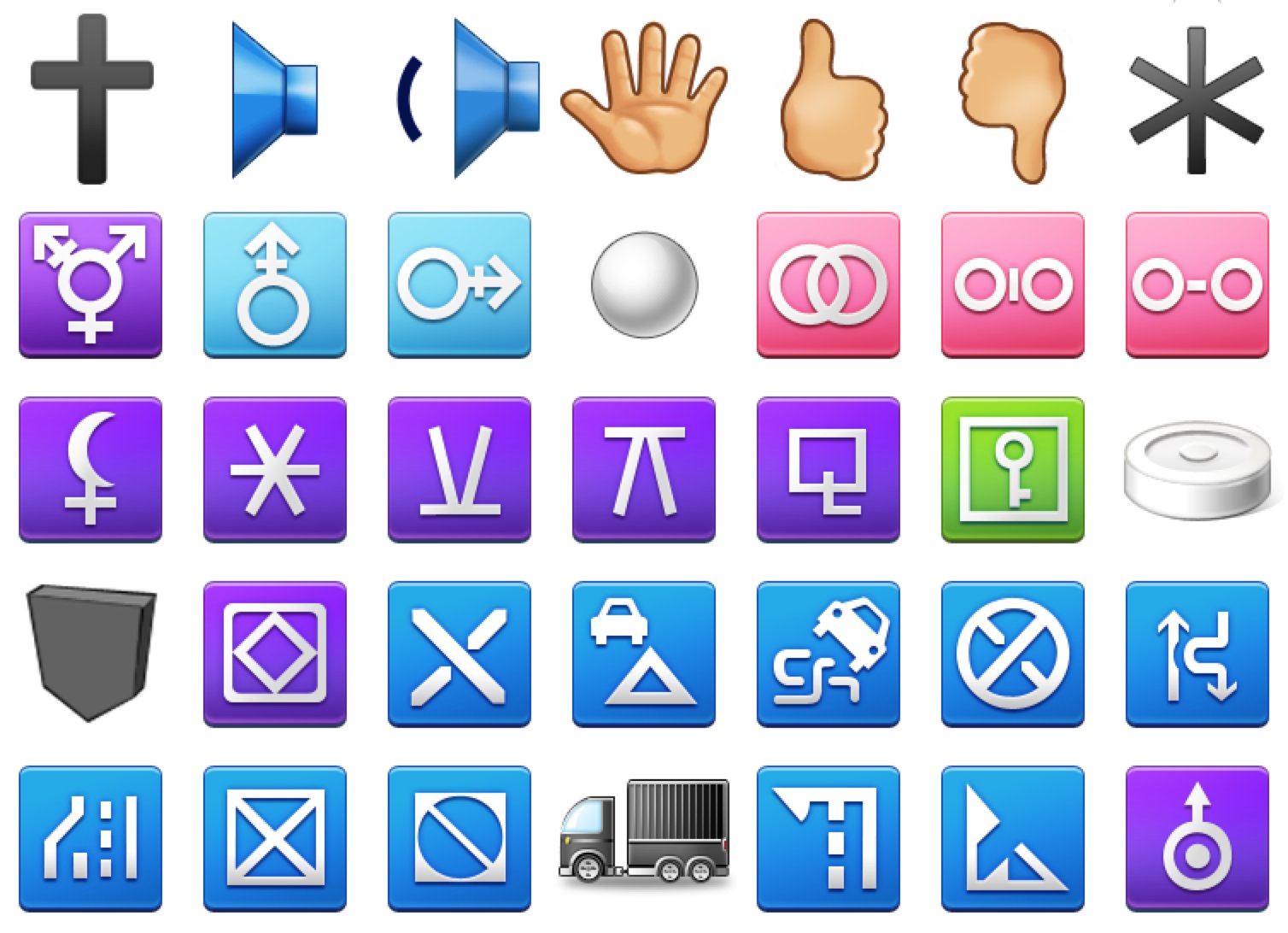 Emojipedia 🎃 on Twitter: "@cr1ss0v Most (all?) of those characters have  emoji presentation available on Samsung devices. A few others:  https://t.co/QDcwXftIL0" / Twitter