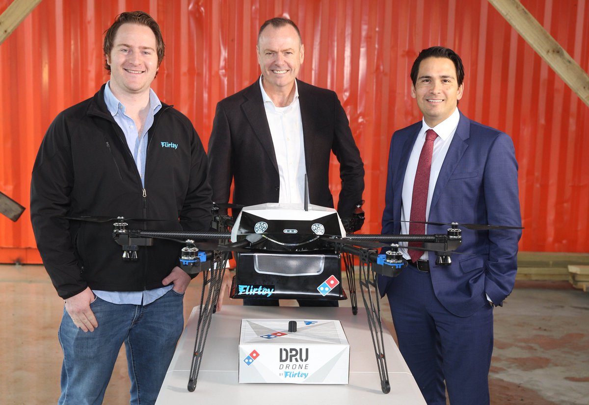Priyoid's tweet photo. Dominos Yeni Zelanda’da 3D Yazıcılarla İlk Özerk Drone Pizza Servisi Üretti!#dominos #pizza #drone #3dprint #flirtey https://t.co/jto6US26V5