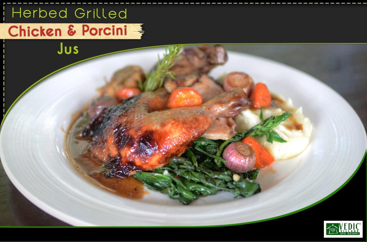 #Yagna brings to you the delicious Herbed Grilled Chicken &amp; Porcini Jus that will rejuvenate your taste buds
#foodie