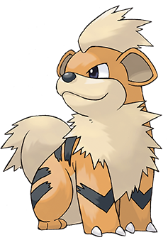 任天堂3ds ポケモンサンムーン ポケモンサン ムーンには これまでに発見されているポケモンも登場するぞ ウインディ の進化前ポケモン ガーディ は とても利口でトレーナーに忠実なポケモンだ タイプはほのお とくせいは いかく と もらい