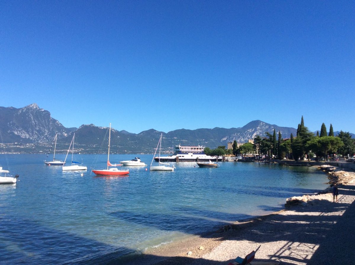 garda_sun's tweet photo. What better way to spend a morning...catch a ferry to Torri del Benaco and explore the old capital #torritime https://t.co/hBIX6ClQkk