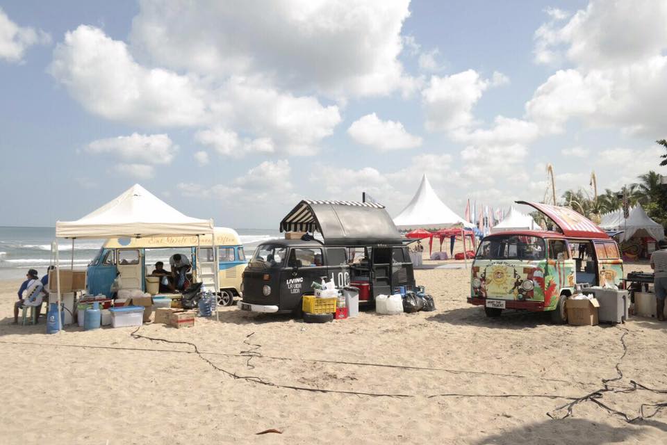 Bali's most favorite foodtrucks in one area, all happening now at Legian Beach!