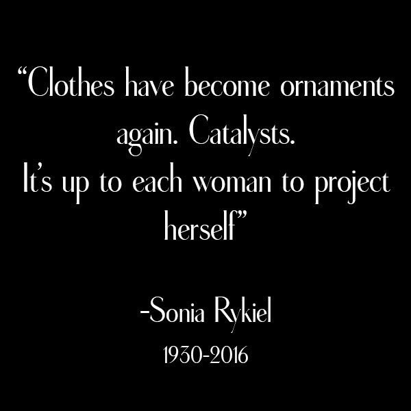 ChezzaStyle's tweet image. Rest in peace #SoniaRykiel ✨