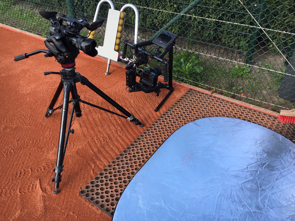 thinkfeeltennis's tweet photo. Vandaag laatste opnamen voor de nieuwe #claytech promo film. https://t.co/0yx4Uslhhg